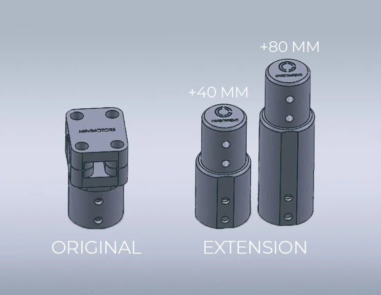 extensión de potencia carbonrevo dualtron 80 mm