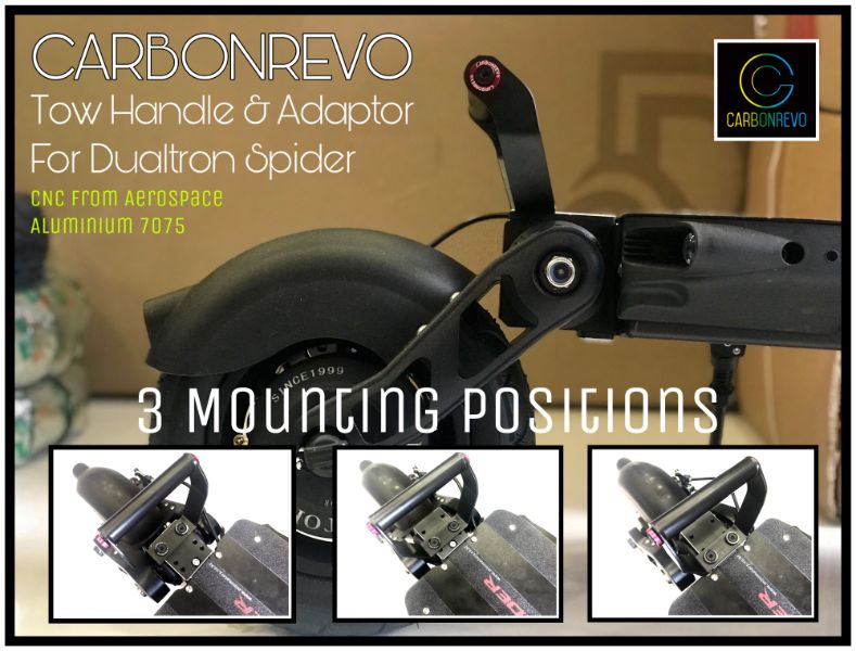placa adaptadora para manija de remolque carbonrevo dualtron spider eagle
