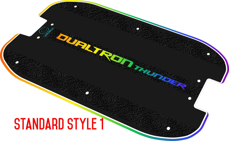 cubierta de cubierta carbonrevo dualtron thunder led 3d azul