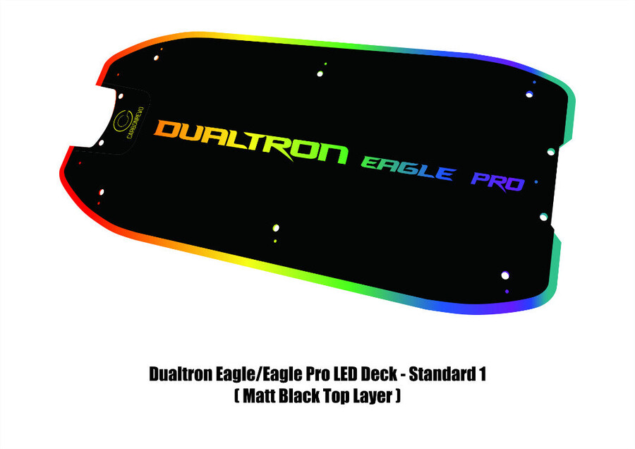 cubierta de cubierta carbonrevo dualtron eagle led 3d azul