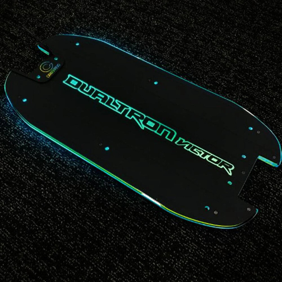 cubierta de cubierta carbonrevo dualtron thunder led 3d azul