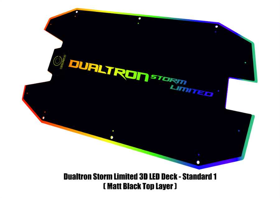 cubierta de cubierta carbonrevo dualtron storm limited led 3d azul
